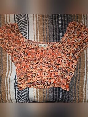Idyllwind by Miranda Lambert orange and red crop top